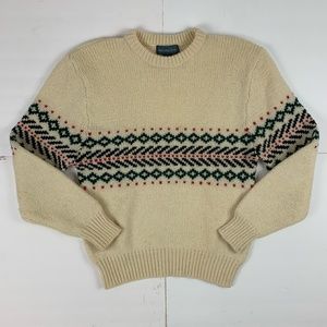 CHRISTOPHER HAYES LONG SLEEVE 100% WOOL KNITTED PULLOVER CASUAL WINTER SWEATER